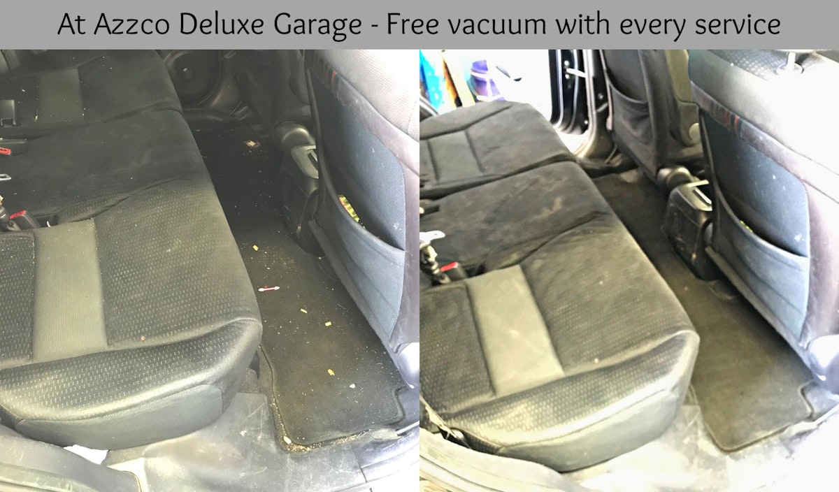 With every service at Azzco Deluxe Garage receive a Free Car Vacuum